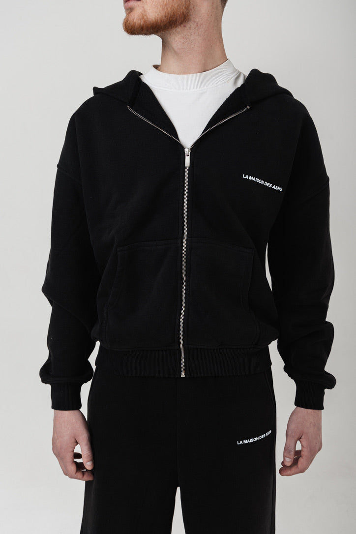 Zip Hoodie Back Logo