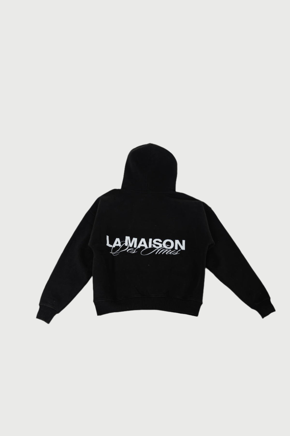 Essential black zip hoodie