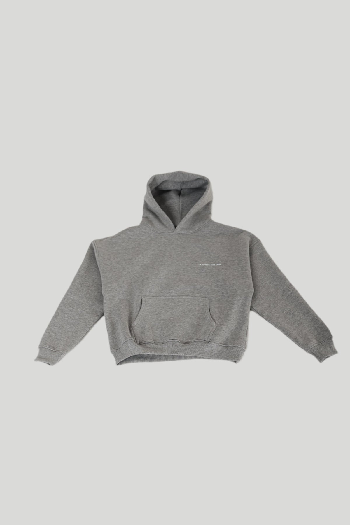 Premium grey streetwear hoodie